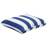 vidaXL Coussins décoratifs lot de 4 bleu et blanc 40x40 cm tissu