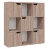 vidaXL Biblioth&egrave;que Ch&ecirc;ne Sonoma gris 88,5x27,5x88cm Bois d'ing&eacute;nierie