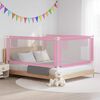 vidaXL Barri&egrave;re de s&eacute;curit&eacute; de lit d'enfant Rose 190x25 cm Tissu