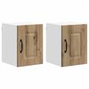 vidaXL Panneau de lave-vaisselle Kalmar 2 pc Ch&ecirc;ne artisanal