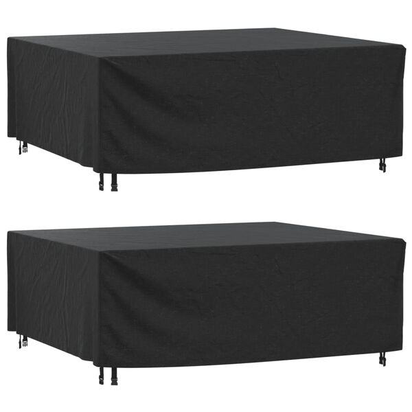 vidaXL Housses de salon de jardin 2 pcs 200x160x70 cm imperm&eacute;able 420D