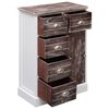 vidaXL Buffet avec 10 tiroirs Marron 113x30x79 cm Bois