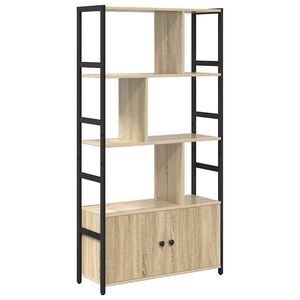 vidaXL &Eacute;tag&egrave;re Ch&ecirc;ne Sonoma 80 x 30 x 155,5 cm Bois d'ing&eacute;nierie