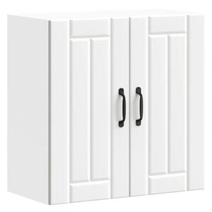 vidaXL Armoire murale de cuisine Lucca blanc bois d'ing&eacute;nierie