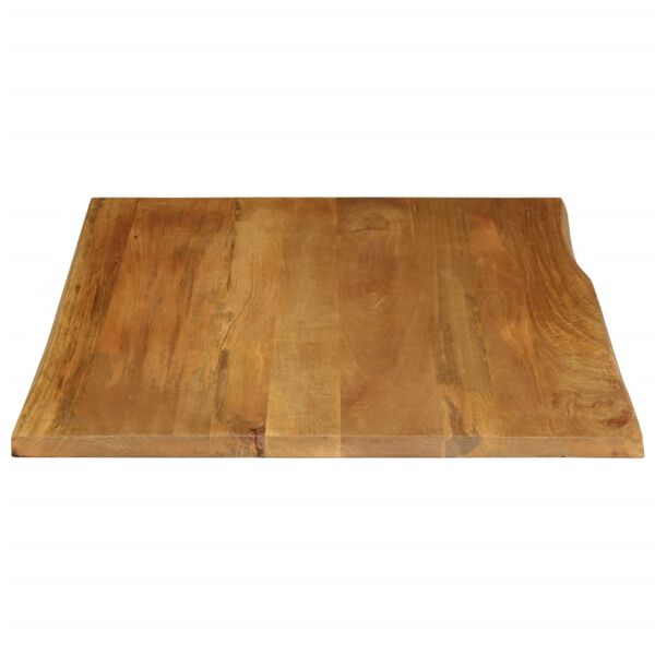 vidaXL Dessus de table 100x80x3,8 cm bord vivant bois massif manguier