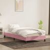 vidaXL Cadre de lit sans matelas rose 100x210 cm velours