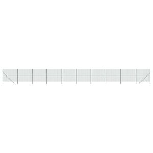 vidaXL Cl&ocirc;ture en treillis m&eacute;tallique vert 1,6x25 m acier galvanis&eacute;