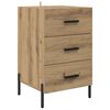 vidaXL Cabinet de chevet avec tiroir Ch&ecirc;ne artisanal 40 x 40 x 66 cm