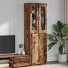 vidaXL Haut Armoire avec &eacute;tag&egrave;re FLORIN Bois ancien 60 x 35 x 182 cm
