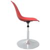 vidaXL Chaises &agrave; manger pivotantes lot de 2 rouge PP