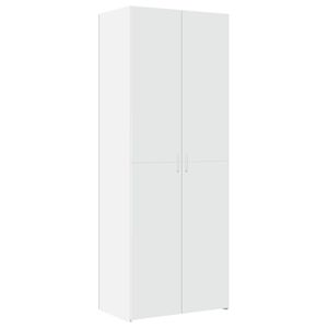 vidaXL Buffet haut blanc 70x42,5x185 cm bois d'ing&eacute;nierie