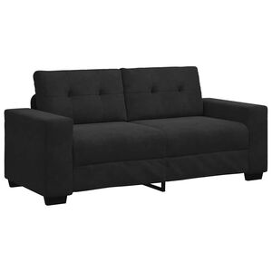 vidaXL Canap&eacute; causeuse noir 140 cm velours