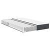 vidaXL Matelas de Lit avec matelas Gris 120 x 200 cm tissu