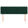 vidaXL T&ecirc;tes de lit 2 pcs Vert fonc&eacute; 72x7x78/88 cm Velours