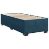 vidaXL Sommier &agrave; lattes de lit avec matelas bleu 80x200 cm velours