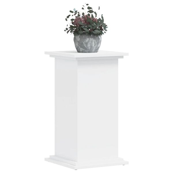 vidaXL Support pour plantes blanc 33x33x60 cm bois d'ing&eacute;nierie