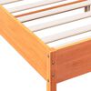 vidaXL Cadre de lit sans matelas cire marron 200x200cm bois pin massif