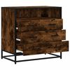 vidaXL Commode chêne fumé 70x41x70 cm bois d'ingénierie