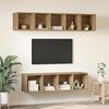 vidaXL Ensemble meuble TV 4 pcs Ch&ecirc;ne artisanal Bois d'ing&eacute;nierie
