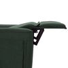 vidaXL Fauteuil de massage Vert foncé Tissu