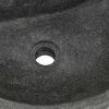 vidaXL Lavabo mural Gris 45 x 35 x 15 cm Pierre de rivi&egrave;re