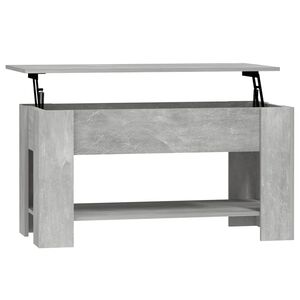 vidaXL Table basse gris b&eacute;ton 101x49x52 cm bois d'ing&eacute;nierie