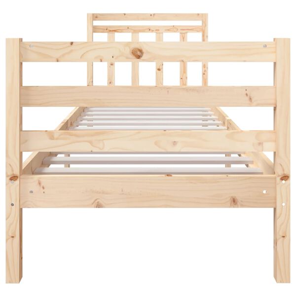 vidaXL Cadre de lit sans matelas bois massif