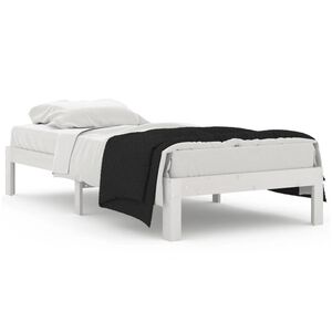 vidaXL Cadre de lit sans matelas blanc 90x190 cm