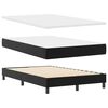 vidaXL Lit &agrave; ressorts avec matelas Noir 120 x 190 cm Simili cuir