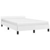 vidaXL Cadre de lit avec t&ecirc;te de lit sans matelas blanc 120x200 cm