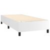 vidaXL Sommier à lattes de lit matelas LED Blanc 100x200 cm Similicuir