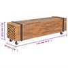 vidaXL Meuble TV 110x30x32,5 cm Bois de teck massif