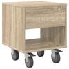 vidaXL Table de chevet Ch&ecirc;ne Sonoma 40,5 x 40 x 48 cm