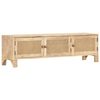 vidaXL Meuble TV 140x30x40 cm Bois de manguier et canne naturelle