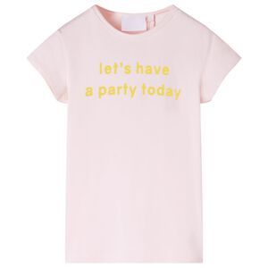 T-shirt pour enfants rose p&acirc;le 140