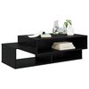vidaXL Table basse Ch&ecirc;ne noir 105 x 50 x 32,5 cm Bois d'ing&eacute;nierie