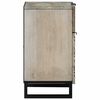 vidaXL Cabinet de chevet avec tiroir Blanc et Noir 50 x 33 x 60 cm