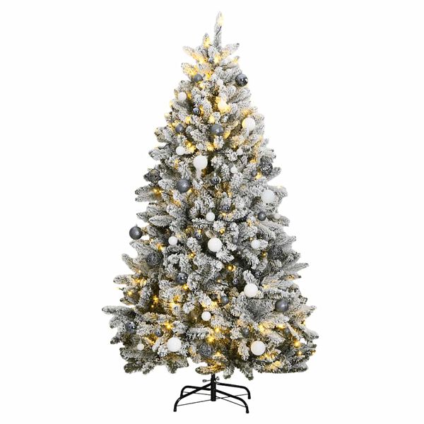 vidaXL Sapin de No&euml;l artificiel articul&eacute; 300 LED et boules 300 cm