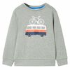 vidaXL Sweatshirt pour enfants m&eacute;lange kaki clair 104