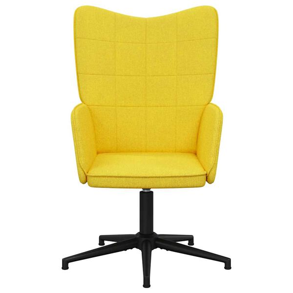 vidaXL Chaise de relaxation Jaune moutarde Tissu