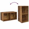 vidaXL Ensemble meuble TV 4 pcs Bois Ancien 37 x 37 x 72 cm