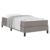 vidaXL Lit &agrave; ressorts Taupe 80 x 200 cm tissu