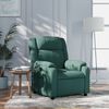 vidaXL Fauteuil inclinable vert fonc&eacute; tissu