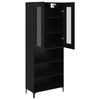 vidaXL Haut Armoire Chêne noir 69,5 x 34 x 180 cm Bois d'ingénierie