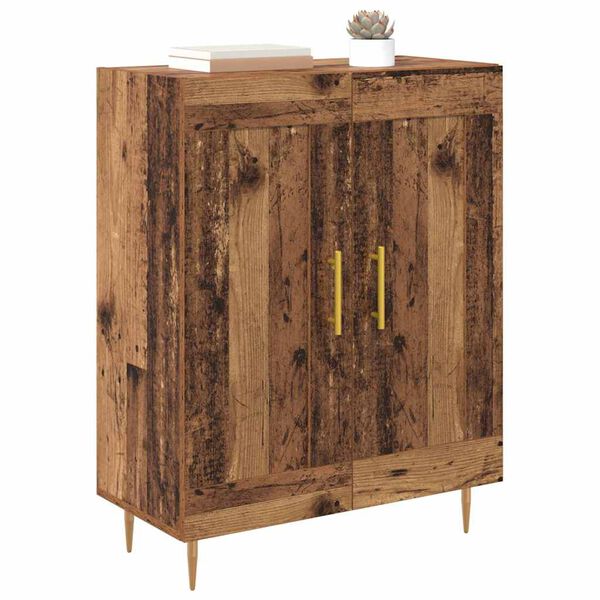 vidaXL Buffet Bois Ancien 69,5 x 34 x 90 cm Bois d'ing&eacute;nierie et fer