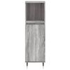 vidaXL Armoire salle de bain sonoma gris 30x30x100 cm