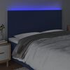vidaXL T&ecirc;te de lit &agrave; LED Bleu 180x5x118/128 cm Tissu