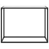 vidaXL Table console Blanc 100x35x75 cm Verre tremp&eacute;