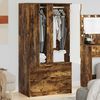 vidaXL Armoire Ch&ecirc;ne Fum&eacute; 79,5 x 49 x 156 cm Bois d&rsquo;ing&eacute;nierie
