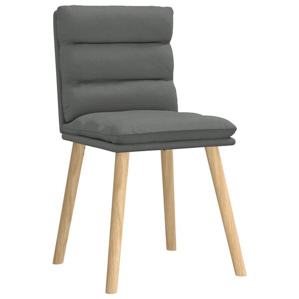 vidaXL Chaises &agrave; manger lot de 6 gris fonc&eacute; tissu